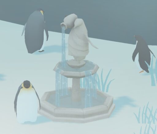 噴水ペンギン像